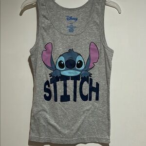Disney EUC Gray and Blue Stitch Tank Top kids